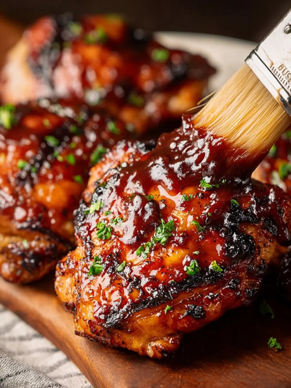 Grilled BBQ Chicken Thighs First Image