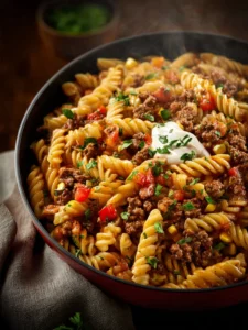 southwest ground beef pasta First Image