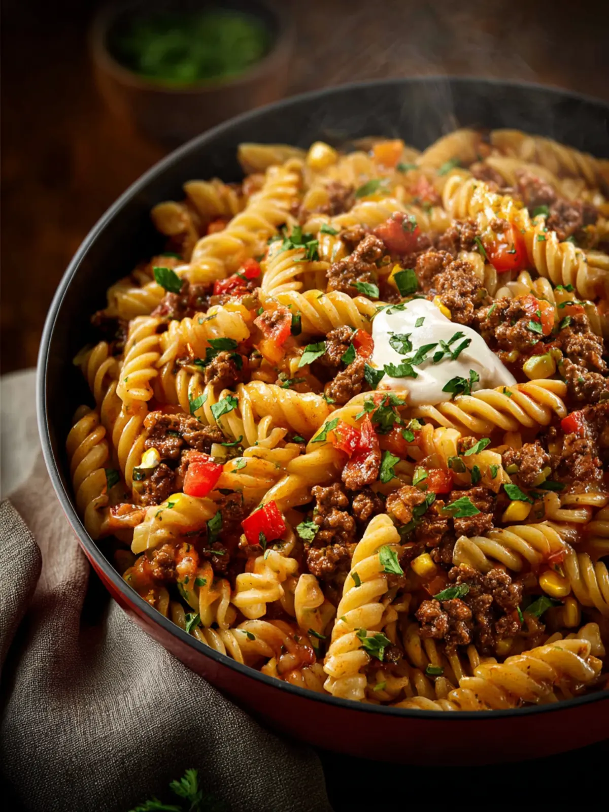 southwest ground beef pasta First Image