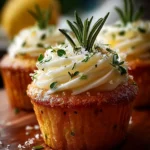 Lemon Thyme Rosemary Cupcakes First Image